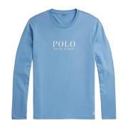 Pyjamashirt met Logo-Verfraaiingen Ralph Lauren , Blue , Heren