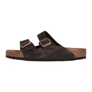 Bruin Suède Stijlvolle Slippers Birkenstock , Brown , Heren