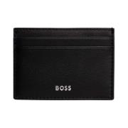 Randy Leren Kaarthouder - Zwart Hugo Boss , Black , Heren