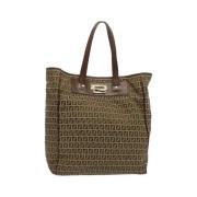 Pre-owned Canvas handbags Fendi Vintage , Brown , Dames