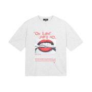 Gebreide Lips T-shirt Alix The Label , Gray , Dames