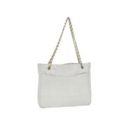 Pre-owned Canvas chanel-bags Chanel Vintage , White , Dames