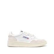 Retro Lace-Up Leather Sneakers Autry , White , Dames