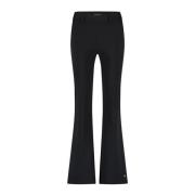 Flared Poppy Bonded Broek Zwart Lady Day , Black , Dames