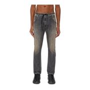 Tapered Stretch JoggJeans - Zwart Denim Diesel , Gray , Heren