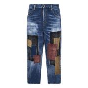 Kawaii Loose Fit Blauwe Jeans Dsquared2 , Blue , Dames