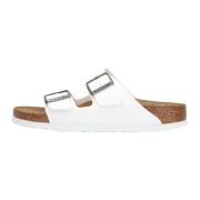 Witte Arizona Birko-flo Slippers Birkenstock , White , Dames