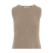 Donkere Gebreide Tanktop Max Mara , Brown , Dames