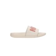 Comfort Slide Pantoffels Lt Orewood Brn/Rood Nike , Beige , Heren