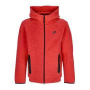 Tech Fleece Zip Hoodie Lichtgewicht Rood Nike , Red , Heren