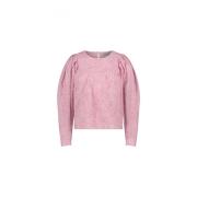 Roze Katoenen Top met Pofmouwen Fabienne Chapot , Pink , Dames