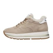 Suede sneakers Maran FUR Voile Blanche , Beige , Dames