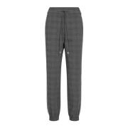 Sportieve Elastische Taille Gestreepte Broek MOS Mosh , Gray , Dames