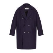 Wollen jas Lanvin , Purple , Heren