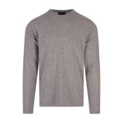 Kasjmier Crew Neck Sweater Grijs Vince , Gray , Heren