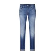 Skinny Low Waist Jeans Dondup , Blue , Heren