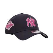 NY Yankees Navy Baseball Cap New Era , Black , Dames