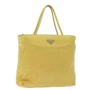 Pre-owned Nylon handbags Prada Vintage , Yellow , Dames