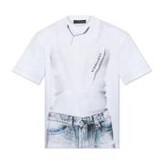 Bedrukt T-shirt Y/Project , White , Heren