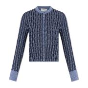 Cardigan met Lurex-draad Lanvin , Blue , Dames