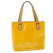 Pre-owned Leather handbags Louis Vuitton Vintage , Yellow , Dames