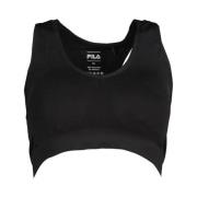 Seamless Sports Bra with Wide Straps Fila , Black , Dames