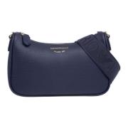 Stijlvolle Hobo Tas met Verstelbare Band Emporio Armani , Blue , Dames