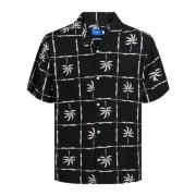 Luke Ocean Resort Korte Mouw Overhemd Jack & Jones , Black , Heren