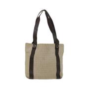 Pre-owned Cotton totes Bvlgari Vintage , Beige , Dames