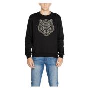 Zwarte All-Over Print Sweatshirt Antony Morato , Black , Heren