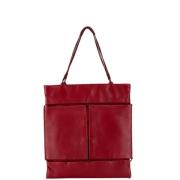 Pre-owned Leather handbags Prada Vintage , Red , Dames