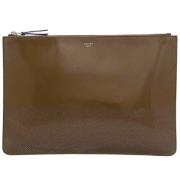 Pre-owned Fabric clutches Celine Vintage , Brown , Dames