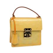 Pre-owned Leather handbags Louis Vuitton Vintage , Yellow , Dames