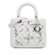 Pre-owned Leather dior-bags Dior Vintage , White , Dames