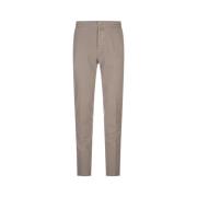 Grijze Straight-Leg Katoenen Broek Kiton , Gray , Heren