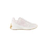 Pre-owned Leather sneakers Alexander McQueen Pre-owned , White , Dames