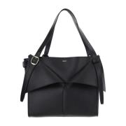 Leren tas met gespsluiting Coperni , Black , Dames