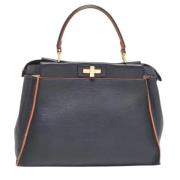 Pre-owned Leather handbags Fendi Vintage , Blue , Dames