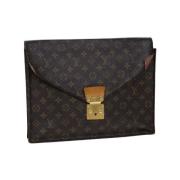 Pre-owned Canvas louis-vuitton-bags Louis Vuitton Vintage , Brown , Da...