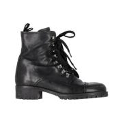 Pre-owned Leather boots Prada Vintage , Black , Dames