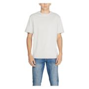 Grijze Katoenen T-shirt Ronde Hals Mannen Antony Morato , Gray , Heren