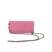 Pre-owned Leather shoulder-bags Bottega Veneta Vintage , Pink , Dames