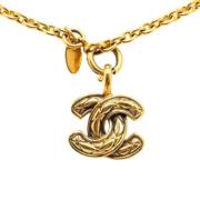 Pre-owned Metal necklaces Chanel Vintage , Yellow , Dames