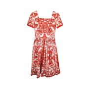 Pre-owned Cotton dresses Dolce & Gabbana Pre-owned , Red , Dames