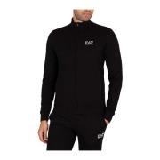 Zwarte Logo Trainingspak Emporio Armani EA7 , Black , Heren