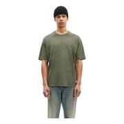 Ruimvallend Pigment Jersey T-shirt Samsøe Samsøe , Green , Heren