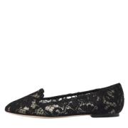 Pre-owned Lace flats Dolce & Gabbana Pre-owned , Black , Dames