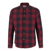 Geruite Katoenen Overhemd Barbour , Red , Heren