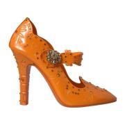 Kristalbloem Pumps Multicolor Kristallen Dolce & Gabbana , Orange , Da...