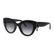 Stijlvolle zonnebril Am0417S Alexander McQueen , Black , Dames